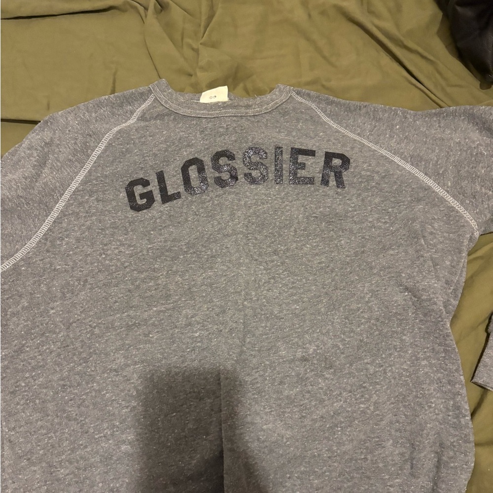Glossier Charcoal Crewneck Sweater